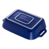Molde rectangular de cerámica Staub, azul oscuro, 34x24x7,6