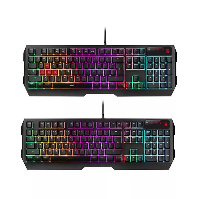 A4TECH BLOODY USB B1700 B140N +ES7 + BP-50M USB/ Esports Black USB Set (teclado+ratón+alfombrilla) (EN)