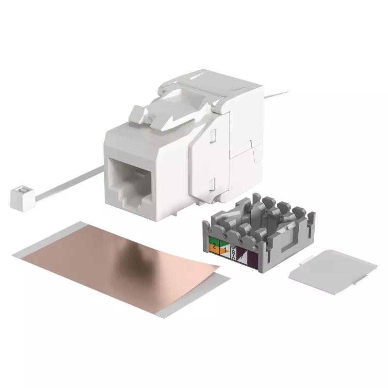 Módulo de entrada RJ-45 modular EFB Elektronik ECOLAN E-20080, blanco