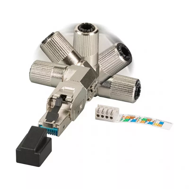 EFB Elektronik 88035P8.1 - RJ-45 - Plata - Conector macho - Zinc - Cat6 - 22/26