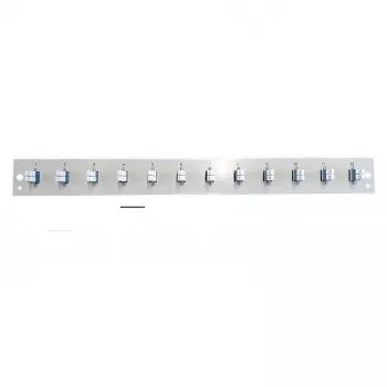 Módulo de placa frontal EFB Elektronik SB-FP-S-12SC-S-OS2 — 12× acopladores LC dúplex, OS2, negro