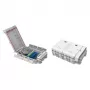 Caja de terminación de fibra óptica FTTH IP65 para exterior Fabricante FTTH-BOX-OUT-5 para 48 fibras, 24 adaptadores, cassette de empalme incluido