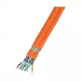 Cable LANCat.7 dúplex sin conector 1000 AWG23 S/FTP, 2x4P FRNC-B, CPR Dca, naranja, 100m Fabricante: EFB Elektronik (MK7101DX.100-CPR)
