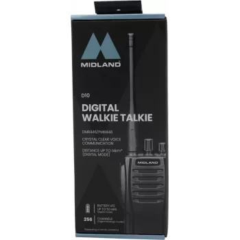 Midland D10 Digital DMR446 Radio — radio portátil digital DMR446