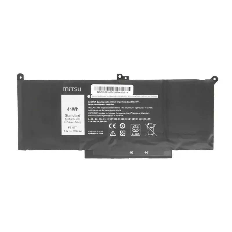 Batería para Dell Latitude 7390, 7490 5800 mAh (44 Wh) 7,6 - 7,4 V