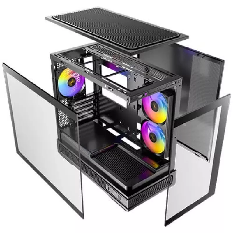 Carcasa Antec Mini C2M ARGB M-ATX/M-ITX o.N. BK retail