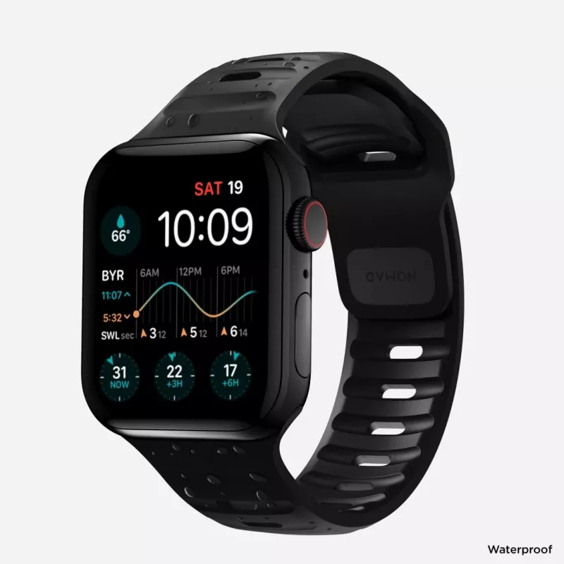 NOMAD Sport Band - correa para Apple Watch 46mm/49mm con FKM (negro)