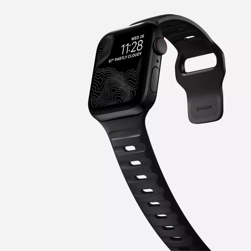 NOMAD Sport Band - correa para Apple Watch 46mm/49mm con FKM (negro)