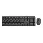 Gembird KBS-WMS-01 conjunto inalámbrico de teclado y ratón, inglés, negro