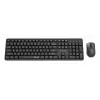 Gembird KBS-WMS-01 conjunto inalámbrico de teclado y ratón, inglés, negro