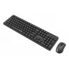 Gembird KBS-WMS-01 conjunto inalámbrico de teclado y ratón, inglés, negro