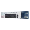 Gembird KBS-WMS-01 conjunto inalámbrico de teclado y ratón, inglés, negro