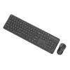 Gembird KBS-WPS-01 conjunto inalámbrico de teclado y ratón, inglés, negro