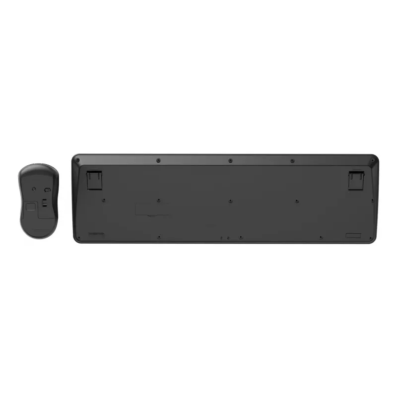 Gembird KBS-WPS-01 conjunto inalámbrico de teclado y ratón, inglés, negro