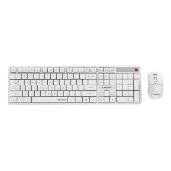 Teclado + ratón inalámbrico ENG/BLANCO KBS-WMS-01-W Gembird