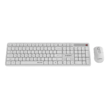 Teclado + ratón inalámbrico ENG/BLANCO KBS-WMS-01-W Gembird