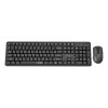 Gembird KBS-WMS-01-CYRL conjunto inalámbrico de teclado y ratón, cirílico, negro