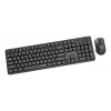 Gembird KBS-WMS-01-CYRL conjunto inalámbrico de teclado y ratón, cirílico, negro