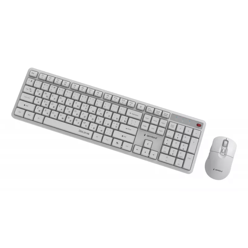 Teclado + ratón inalámbrico KBS-WMS-01-W-CYRL Gembird