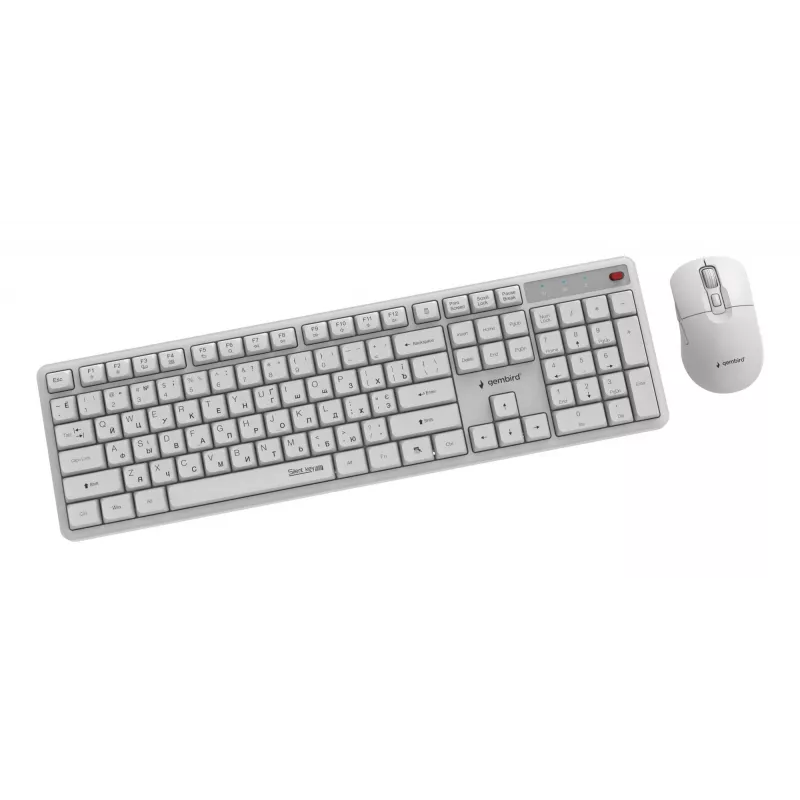 Teclado + ratón inalámbrico KBS-WMS-01-W-CYRL Gembird
