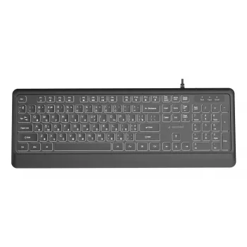 Teclado multimedia USB CIRÍL/Negro KB-UML-04-CYRL Gembird