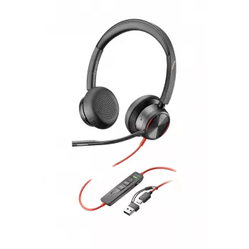 HP Poly Blackwire 8225 Auricular estéreo USB-C + Adaptador USB-C/A