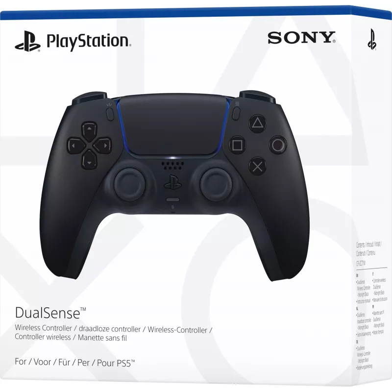 Sony DualSense™ Mando inalámbrico - Midnight Negro, Mando, Android, MAC, PC, PlayStation 5, iOS, Botón de opciones, Botón Share, Analógico / digital, Varios, Inalámbrico