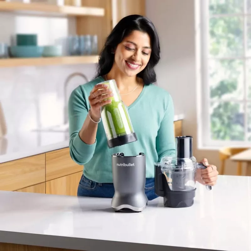 NutriBullet NB1224DG batidora de vaso 0,9 L 1200 W gris oscuro