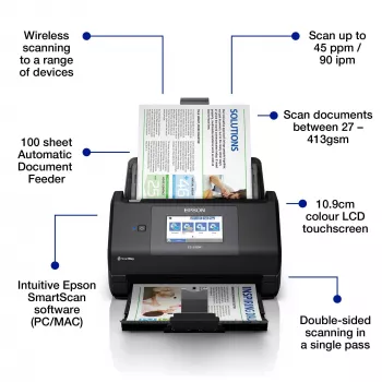 Epson WorkForce ES-590W escáner de alimentación automática 600 x 600 DPI A4 negro