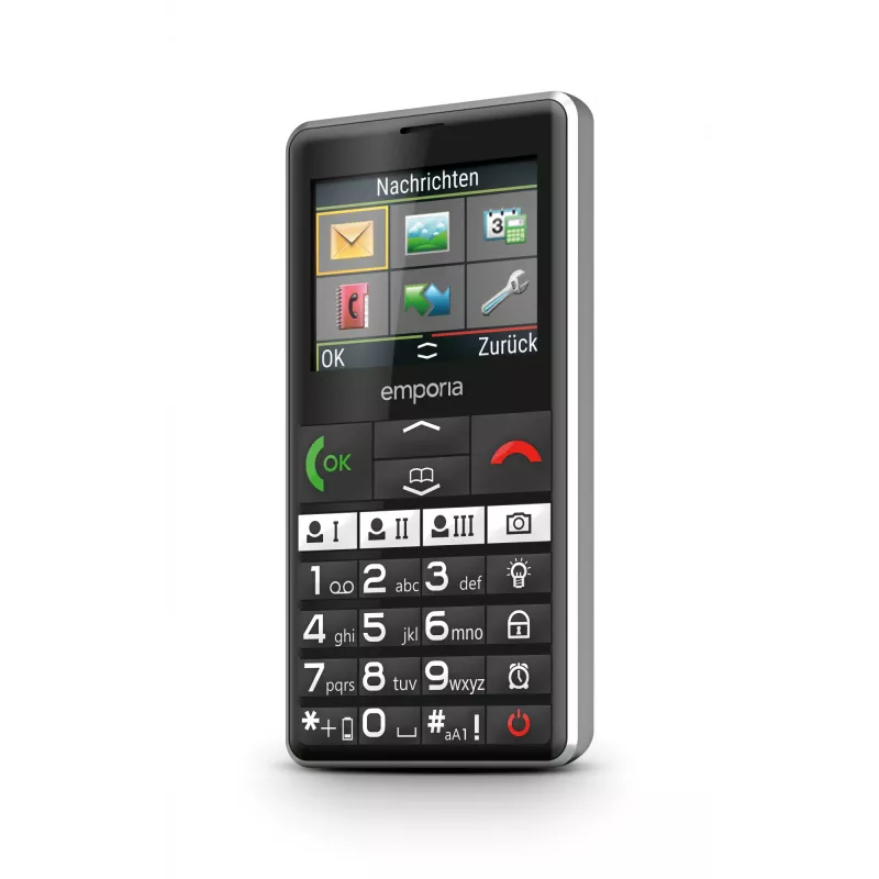 Emporia emporiaPURE-LTE 5.87 cm (2.31 inch) 107 g negro teléfono móvil para mayores