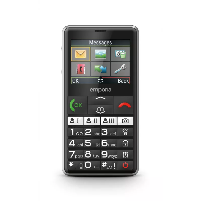 Emporia emporiaPURE-LTE 5.87 cm (2.31 inch) 107 g negro teléfono móvil para mayores