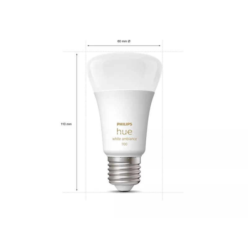 Philips Hue White ambience A60 – bombilla inteligente E27 – 1100 (pack de 2)