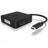 ICY BOX IB-DK1104-C 4en1, HDMI,DP,DVI-D,VGA
