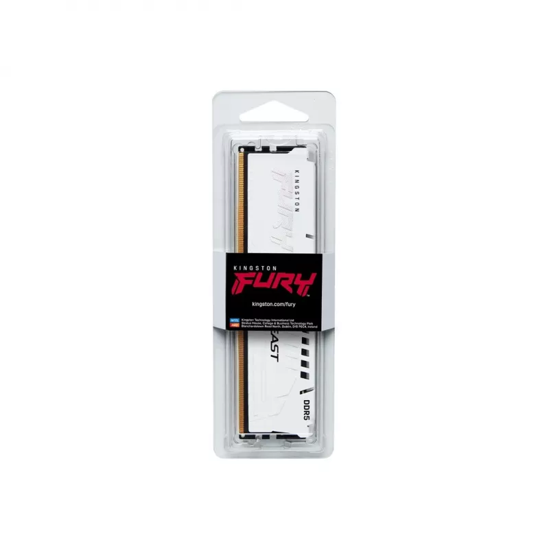 Kingston FURY Beast - DDR5 - Módulo - 16 GB - DIMM 288-PIN - 5600 MT/s / PC5-44800 - CL40 - 1.25 V - sin búfer - on-die ECC - blanco