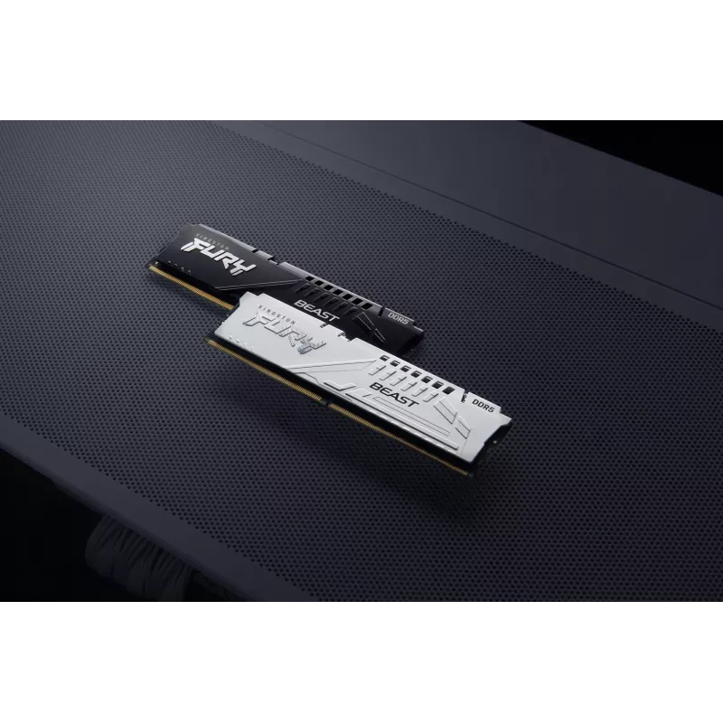 Kingston FURY Beast - DDR5 - Módulo - 16 GB - DIMM 288-PIN - 5600 MT/s / PC5-44800 - CL40 - 1.25 V - sin búfer - on-die ECC - blanco