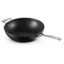 Le Creuset Wok antiadherente Toughened Non-Stick 30 cm negro/plata