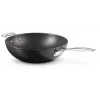 Le Creuset Wok antiadherente Toughened Non-Stick 30 cm negro/plata
