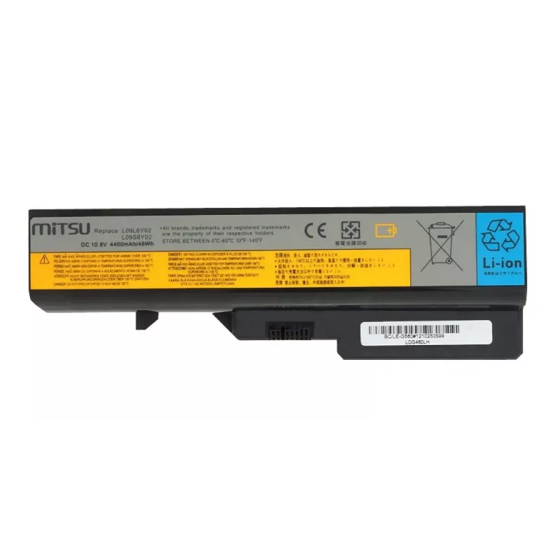 Batería para Lenovo IdeaPad G460, G560 4400 mAh (48 Wh) 10,8 - 11,1 Voltios
