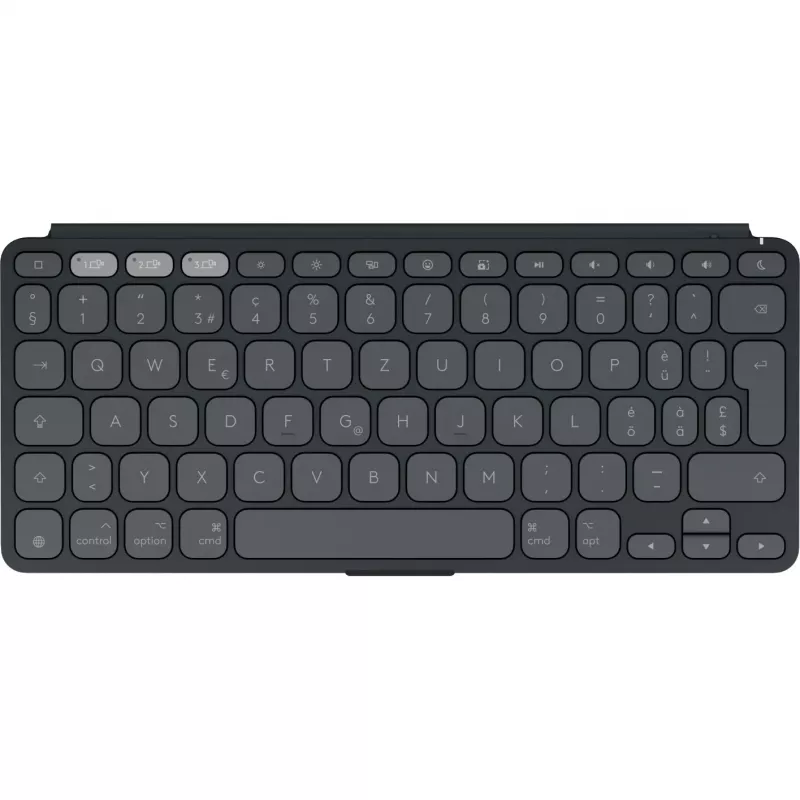Logitech Keys-To-Go 2 para iPad – Teclado – funda integrada – inalámbrico – Bluetooth LE – QWERTZ – distribución suiza – grafito (920-013008)