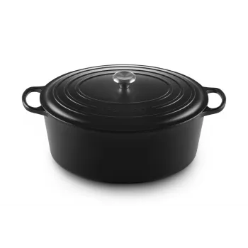 Le Creuset Signature 13,9 L ovalado negro