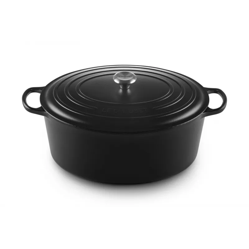 Le Creuset Signature 13,9 L ovalado negro