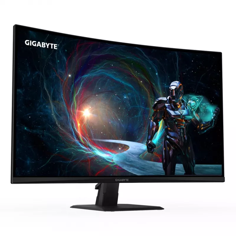 GIGABYTE GS32QCA 31,5 inch QHD Monitor gaming curvo - 2560 x 1440, 180 Hz, 1 ms, 250 cd/m², FreeSync, HDR Ready, HDMI 2.0, Displayport 1.4