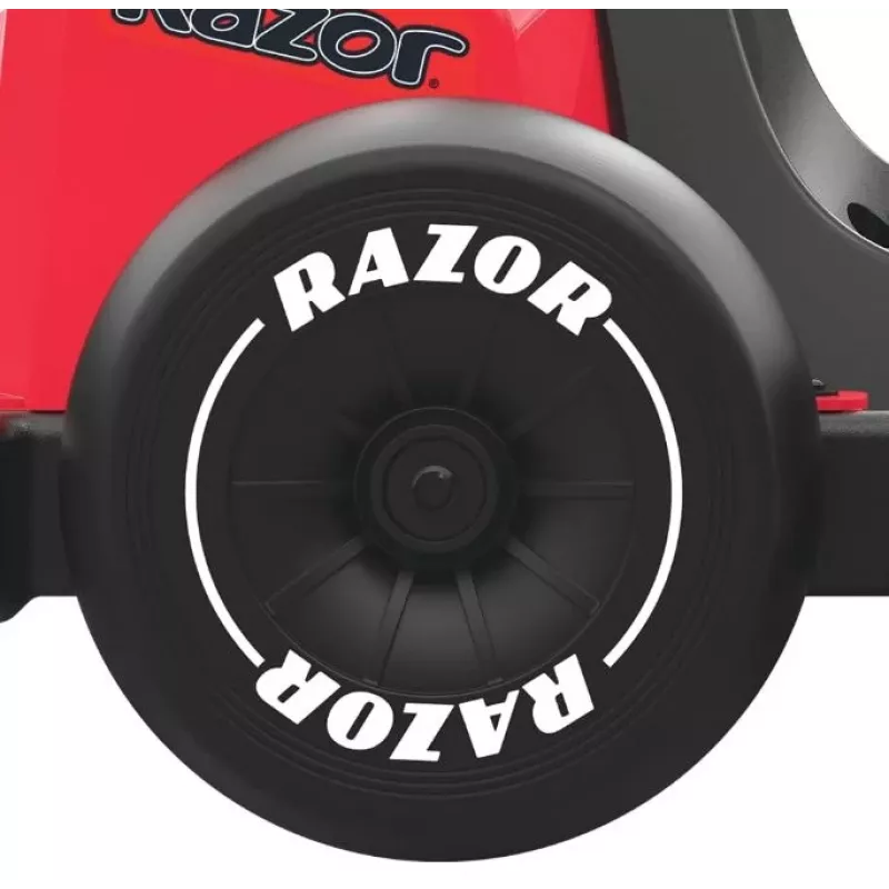 Razor Ground Force Elite - Kart eléctrico, negro y rojo