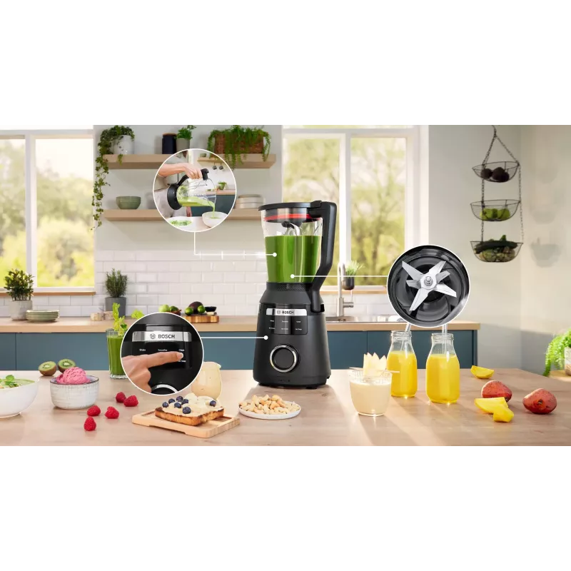 Bosch Serie 6 MMB6652B Batidora 2 L batidora de vaso 1800 W negra
