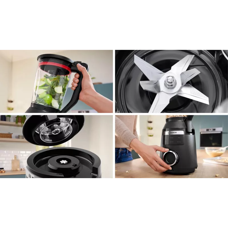 Bosch Serie 6 MMB6652B Batidora 2 L batidora de vaso 1800 W negra