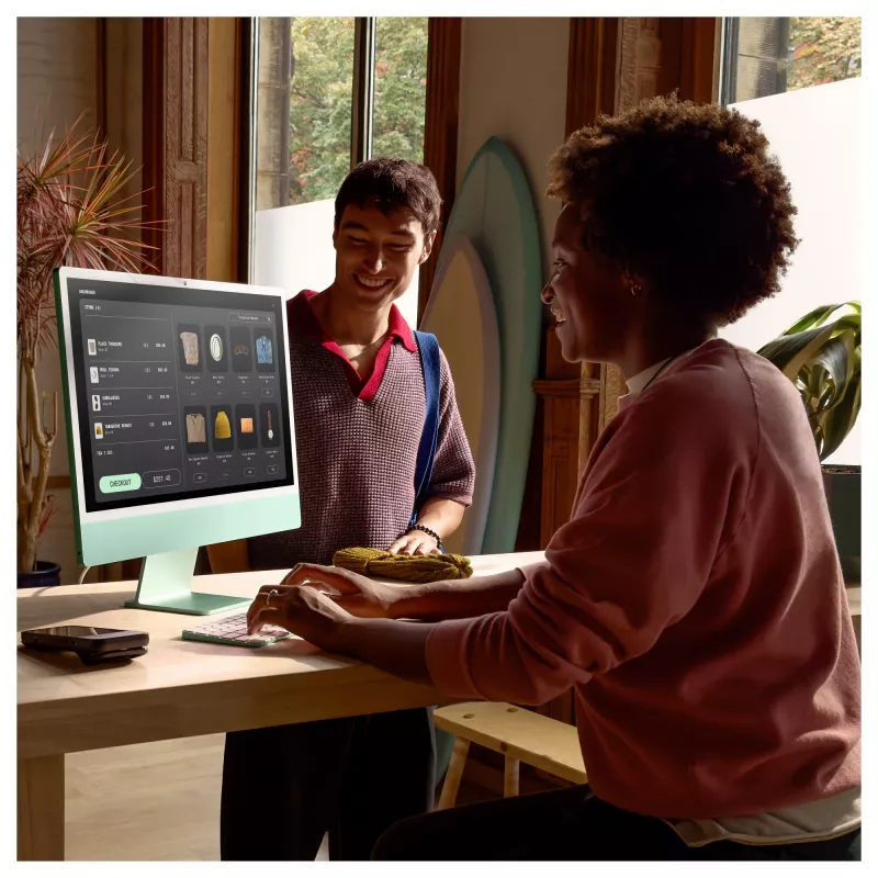 iMac Z1E2 59,62 cm 23,5 pulgadas vidrio estándar M4 8C CPU/8C GPU/16C N.E. 24 GB 256 GB SSD Gbit-Eth MM NumKey TID DE plata