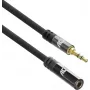 ACT cable de extensión de audio de alta calidad de 2 metros conector jack estéreo de 3,5 mm macho – hembra (AC3615)