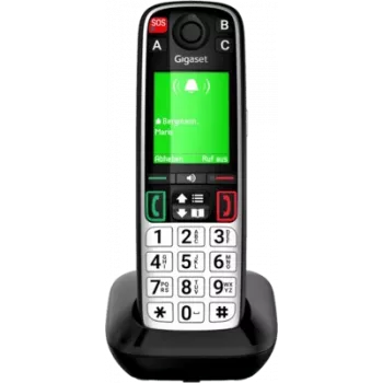 Gigaset EASY 500 Base de carga Dect con 1 auricular (SOS / LS life style) - negro