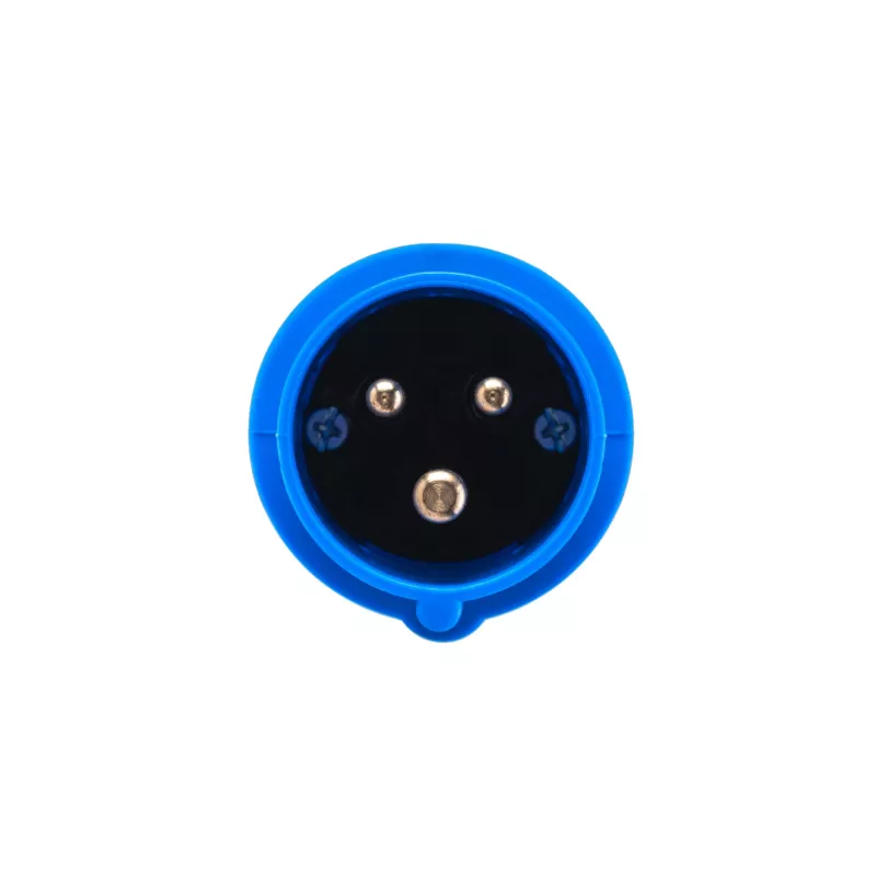 Adaptador de conector hembra CEE rojo 16A 400V de 5 polos a CEE azul 16A 230V 3P