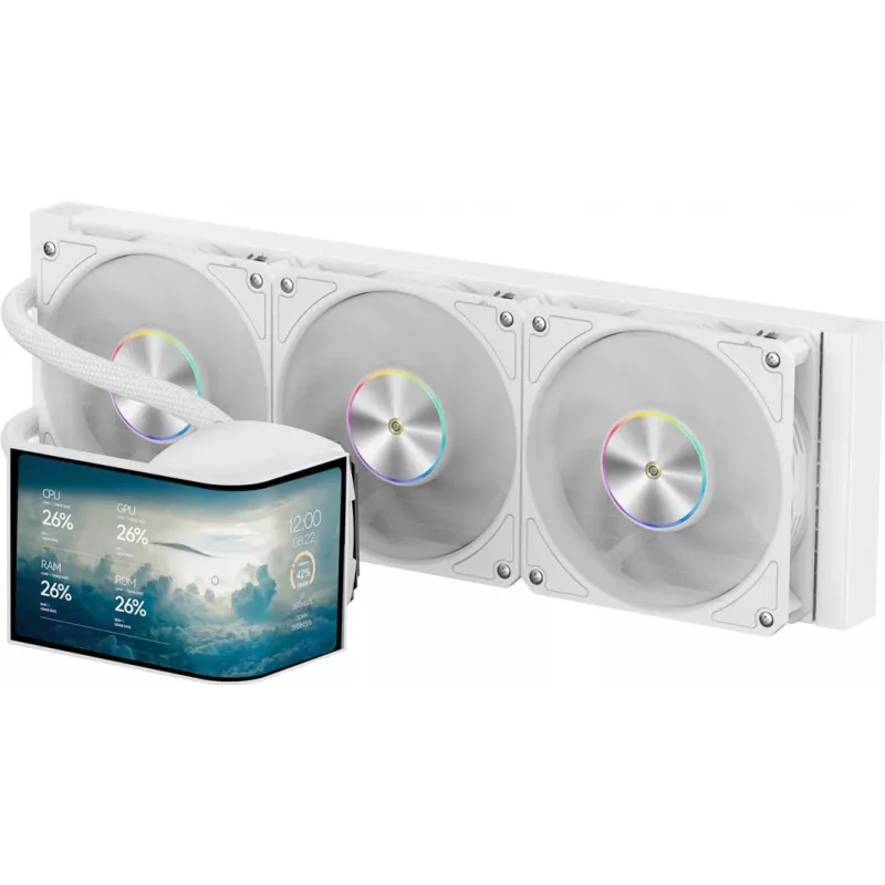 Refrigeración líquida Krux HydroArc 360 White (KRXE011)